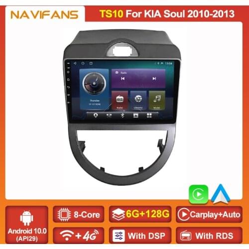 4G Net Android 11 Car Auto Raido For KIA SOUL AM 2008 2009 2010 2011 Car Stereo Gps Navi DSP RDS Tape Recorder Multimedia Player