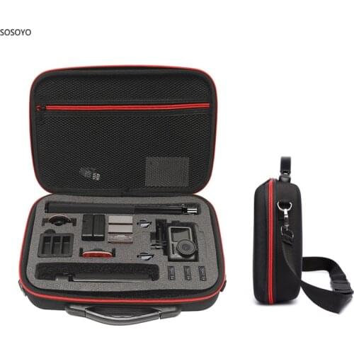 Sport camera Accessories Storage bag Portable case Carrying shoulder strap bag Shockproof box For Gopro 9 8 7 6 Dji osmo action