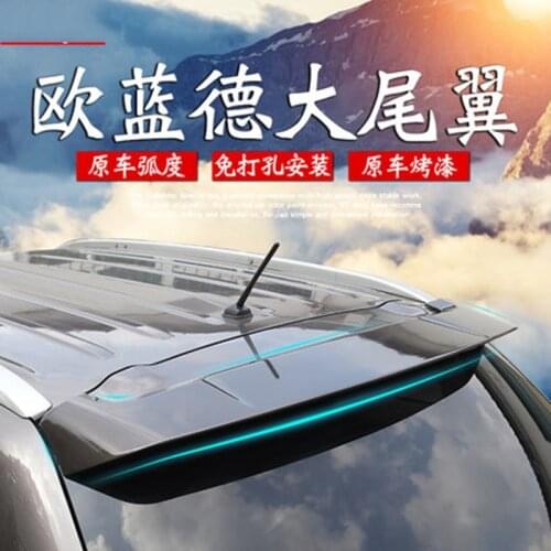 Car Styling ABS Plastic Unpainted Primer Rear Trunk Boot Wing Spoiler Decoration Fit For Mitsubishi Outlander 2013-2019