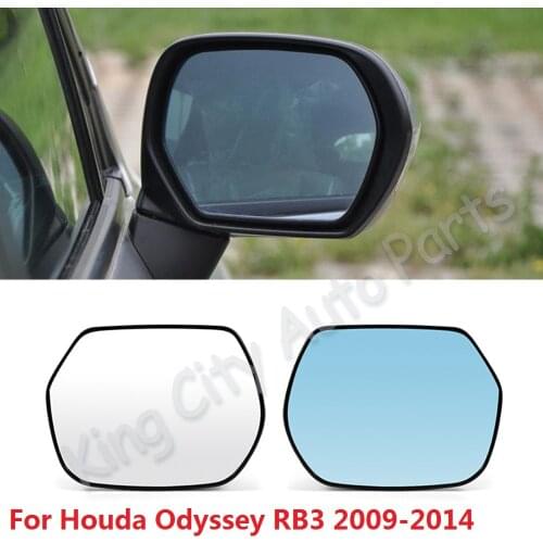 CAPQX For Houda Odyssey RB3 2009-2014 With Heating Side Rear View Mirror Glass Rearview mirror Lens blue /white Glass