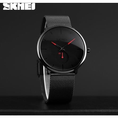 SKMEI Luxury Brand Sport Quartz Analog Watch Men Watches Stainless Steel Band Waterproof Casual Wristwatches relogio masculino