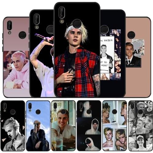 Justin Bieber Soft Silicone black Phone Case For Huawei P9 P10 P20 P30 P40 lite P20 P30 P40 pro Y9 Y6 P smart 2019