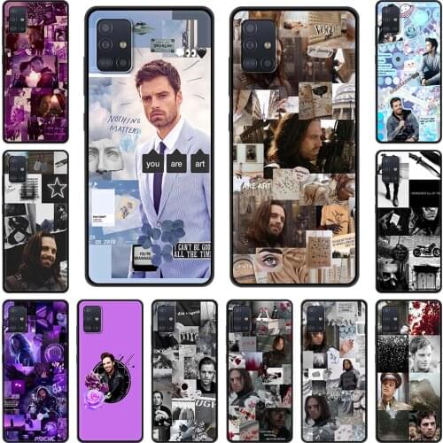 Phone Case for Samsung Galaxy A51 A71 A50 A21s A31 A10 A41 A20e A70 A30 A11 A40 A12 Celular Cover Sebastian Stan Bucky Barnes