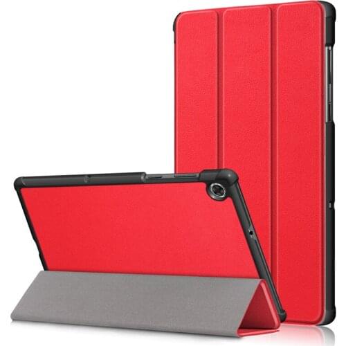 Solid Color case For Lenovo Tab M10 FHD Plus TB-X606F TB-X606X 10.3 inch Slim Magnetic Folding Stand Smart PU leather Cover