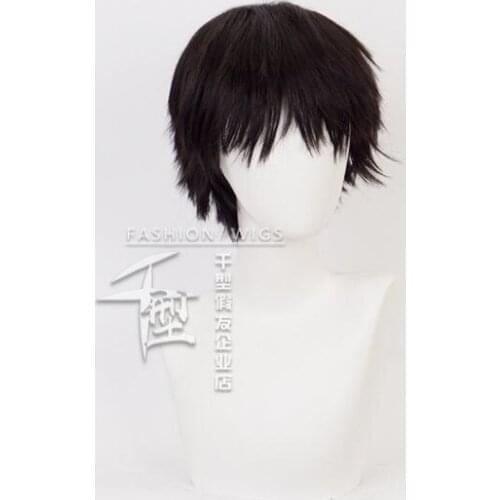 Black Short Wigs Anime Haikyuu!! Fukurodani Akaashi Keiji Wig Cosplay Costume Heat Resistant Synthetic Hair Men Women All-match