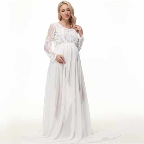 Boho Maternity Photography Props Long Dress