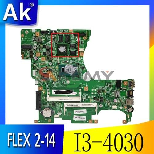 For lenovo 13281-1 448.00X01.0011 for FLEX 2-14 laptop motherboard with GT820M-2GB GPU I3-4030 CPU DDR3L 100% Mainboard