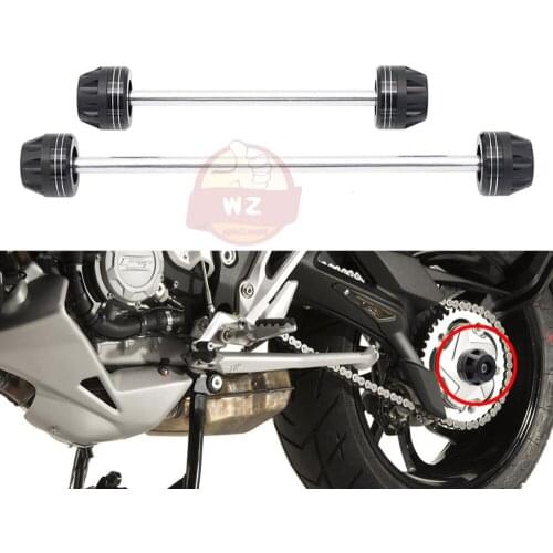 For Yamaha YZF R6 2017 Motorcycle Rear Front Axle Fork Shock Sliders Wheel Protector Drop Protection