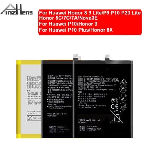HB366481ECW HB386280ECW HB386589ECW Battery For Huawei Honor 8X 5C 7C 7A 8 9 Lite Bateria For Huawei Nova3E P9 P10 P20 Lite Plus