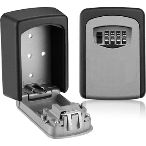 Password Key Box Large Size Decoration Key Code Box Key Storage Lock Box Wall Mounted Password Box Outdoor Key Safe Lock Box