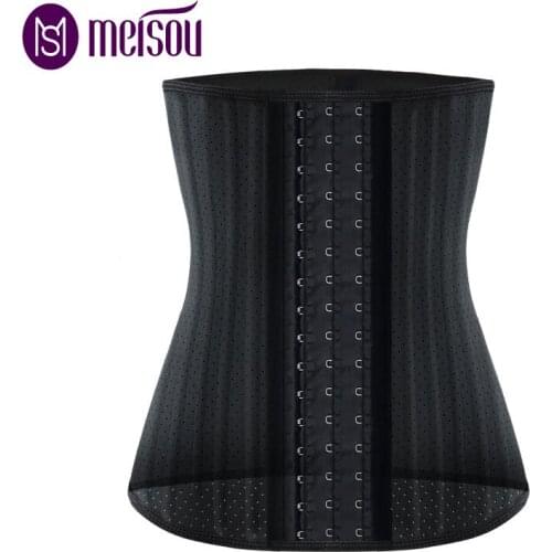 Meisou Latex Waist Trainer Body Shaper Slimming Belt For Women Corset Slimming Underbust Waist Cincher Tummy Control Corsets