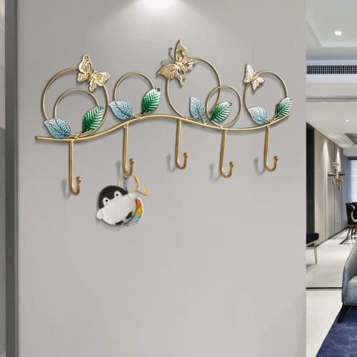 Creative Iron wall hook Coatrack keys holder wall home decor Metal door hook hangers Door hanger Over the door hooks for hanging