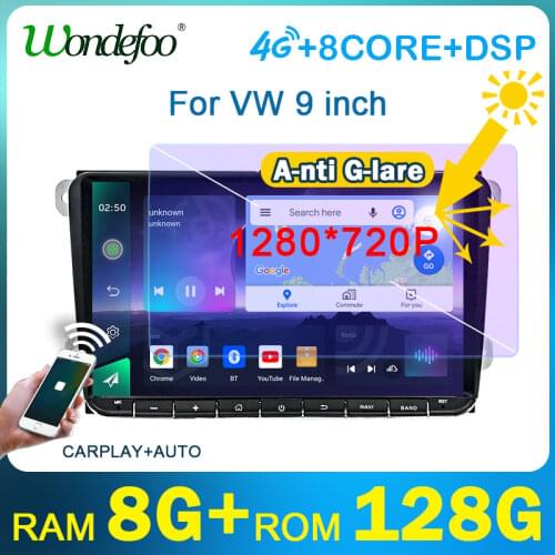 2 din Android 10 car radio For VW Volkswagen Golf Polo skoda octavia Tiguan Passat b7 Navigation GPS auto audio car stereo 2din