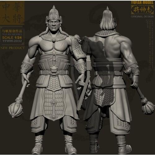 YUFAN Model 1/24 Resin Kits Figure Ancient Resin soldier Model Sefl-assembled YFWW-2032