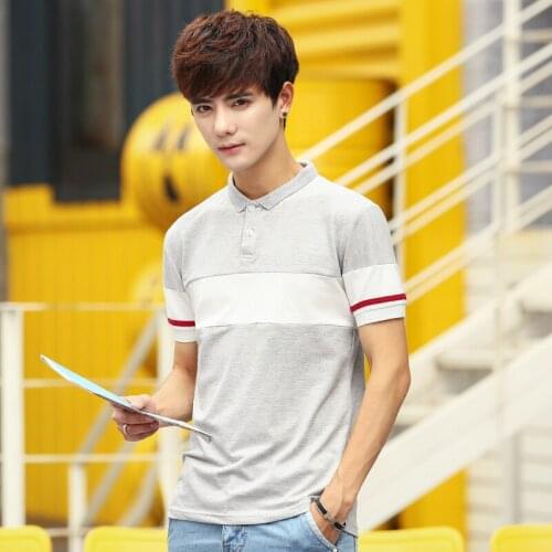 Men Polo Shirt 2021 Summer Business Casual Breathable Striped Short Sleeve Polo Men Shirt Cotton Work Clothes Polos Male Fashion