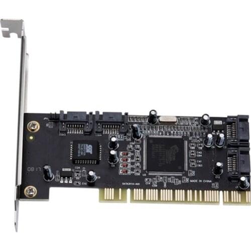 New PCI to 4 Ports SATA Serial ATA RAID Sil3114 3114 Converter Controller I/O Card EM88