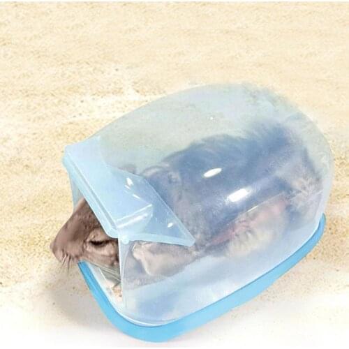 Pet Chinchilla Bathroom Shower Room Squirrel Hedgehog with Door Large Bath Room Transparent Sauna Room Supplies