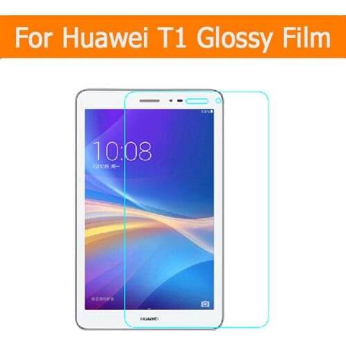Clear Glossy screen protector film For huawei honor tablet T1-823L 8.0" tablet front HD film Lcd panel + clean tools