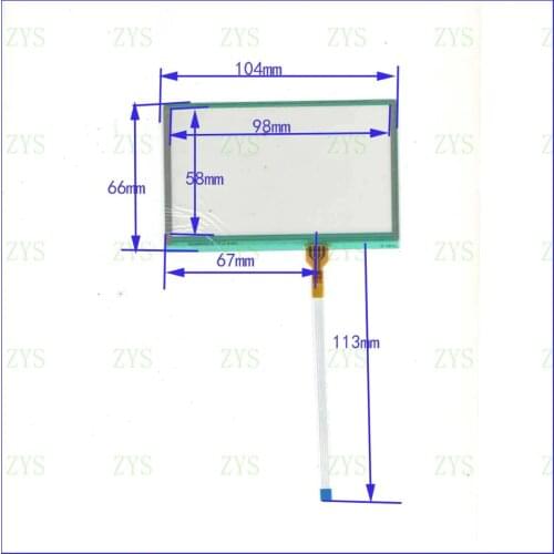 ZhiYuSun SZXY compatible HR4 8902S 4.3INCH 4 wire TOUCH SCREEN touch panel this is compatible