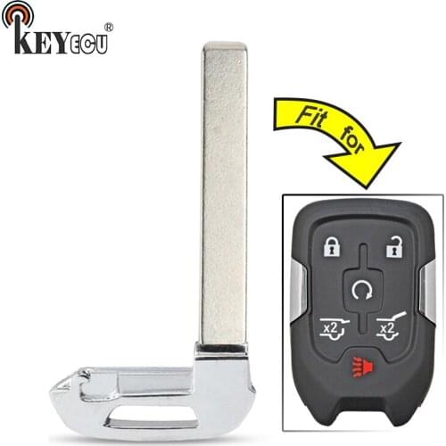 KEYECU for Chevrolet Suburban Tahoe, for GMC Yukon XL Replacement Smart Remote Key Shell Blade Case FCC ID: HYQ1AA