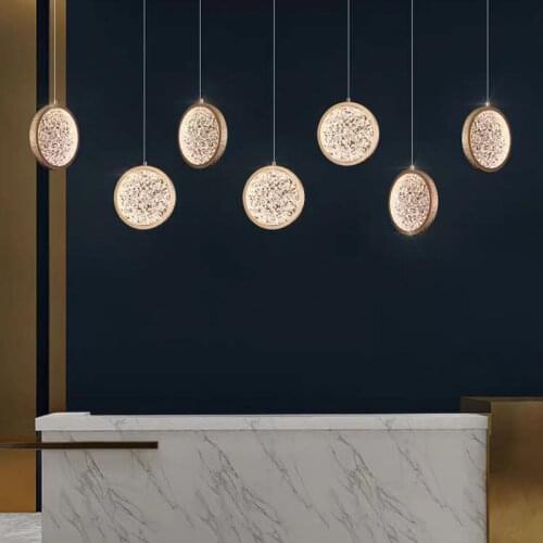 Modern Crystal led Pendant Lights Luxury light Hanglamp for Living room stairs bedroom hotel shop Customizable lighting fixtures