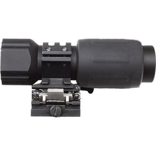 Tactical 5X Magnifier with Flip to Side Mount fit Any 20mm Weaver Standard Rail