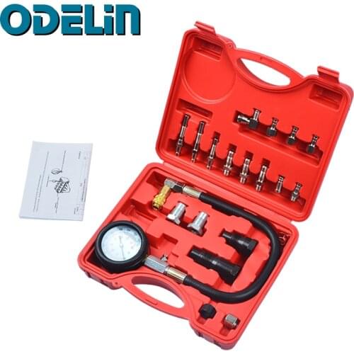 TU-15A Diesel Engine Compression Tester Kit Engine Pressure Gauge 0-1000psi