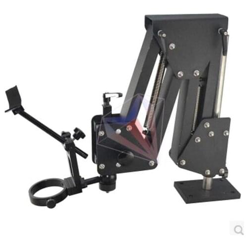 Jeweler Flexible Arm Zoom Microscope For Jewelry Stone Diamond Repairing Setting 0.7X-4.5X Zoom Stand with LED Light Clamp