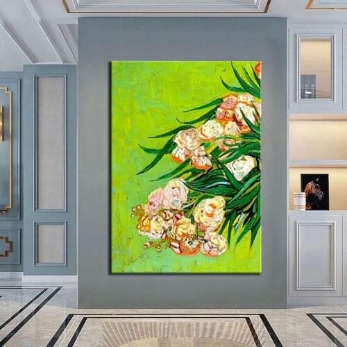 100% Hand Painted Handmade Oil Paintings Modern Wall Art Flowers Abstract On Canvas For Home Decor Bedroom Large Size Frameless