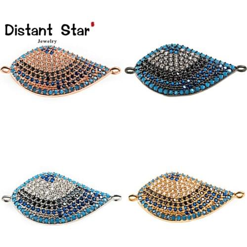 16*30mm Wing Brass Zirconia Diy Jewelry Bracelet Necklace Accessories Jewelry Making Bracelet Connector Feather High Quality