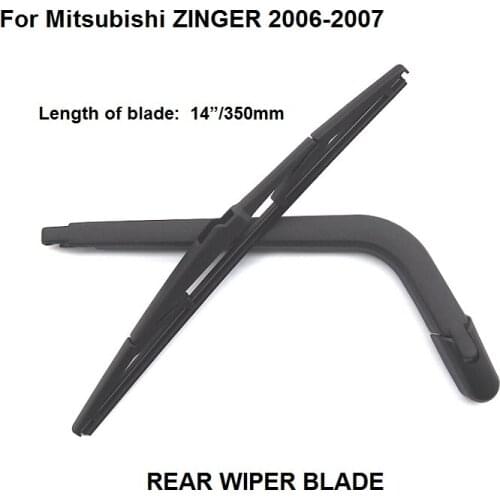 2006-2007) Car wiper blades Car Accessories Rear Wiper Arm with Blade Set for MITSUBISHI Zinger, Length of blade 350mm