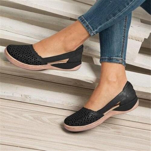 2021 Summer Women Hollow Out Sandals Fashion Flat Sandals Female Casual Sewing Women Shoes Platform Sandals Ladies Sandalias