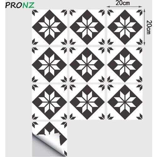 20X20cmsMarble Mosaic Frosted Tile Floor Wall Sticker Kitchen Bathroom Home Renovation Wallpaper Non-slip Thicken Wall Decals