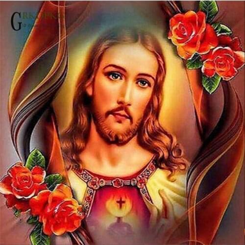 5d Diy Diamond Paintings Jesus Christ Birth wall painting 3d Diamond Pattern Picture Needlework Religious Mosaic decor stickers
