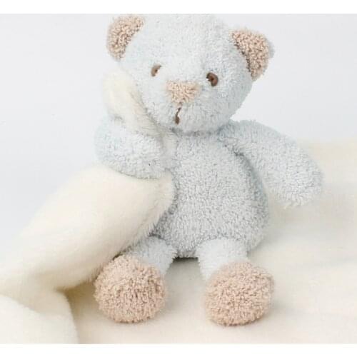 Baby stuffed bear soothe blanket Bunny Security Blanket infant sleep helpful pacify towel newborn teether appease blanket