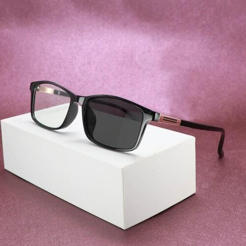 Photochromic Glasses With Anti Radiation Black TR90 Spectacle Frame Unisex Color Change Eyeglasses For Women Men Korea Fashion