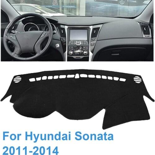 Car Dashboard Cover Dash Mat For Hyundai Sonata 2011-2014 Sun Shade Pad Instrument Platform Carpet Dashmat Mats