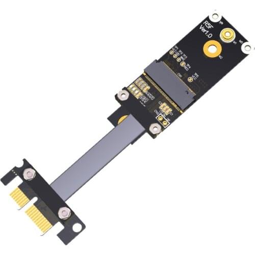 M.2 A.E. key WiFi To PCIe x1 Extender Adapter Riser Gen3.0 Wireless network Card Ribbon Cable M2 key AE A+E PCI-E 1x R15SF