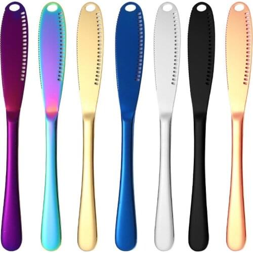 100Pcs Multifunction Stainless Steel Butter Cutter Knife Cream Knife Western Bread Jam Knife Cheese Spreaders Utensil Knife Tool