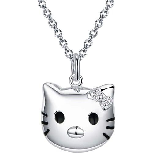 Wholesale Charm Silver Color Pendants For Women Jewelry Necklace Lady Fashion Jewelry Pendant Gsmiling Face AN310/bboajsva