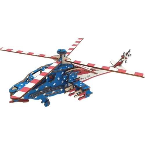 P87-3D Wooden Puzzle Plane Model DIY Creative Craft Kits Puzzle Games Jigsaw Educational Toys Gift for Kids Kids Adult