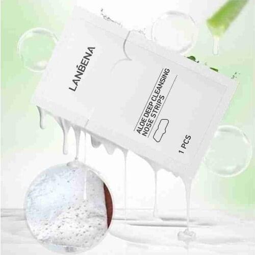 10pcs Blackhead Nose Patch Calms And Soothes Inflammation Of The Skin Natural Aloe Vera Anti-allergy Moisturizing Nose Patches