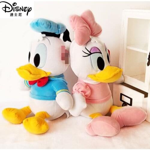 Disney 40cm Kawaii Stuffed Plush Donald Daisy Duck Dolls Wedding Christmas Birthday Gift toys for Children Girls Kids