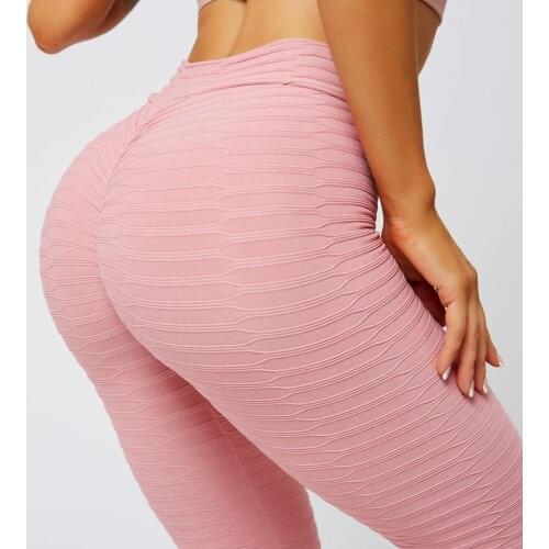 Yoga Pants for Women High Waist Sport Cellulite Hiding Leggings Fitness Texture Leggings Push Up Hip Work Out Yoga Pants