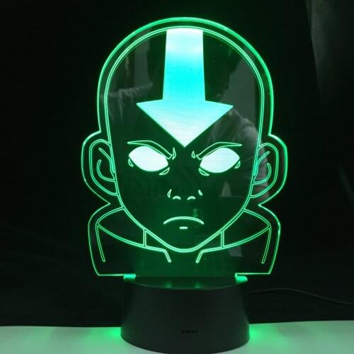 The Last Airbender Room 3D LED Night Light Coloful with Remote Touch Sensor for Decoration Cute Gift For Kids Gift Drop Best