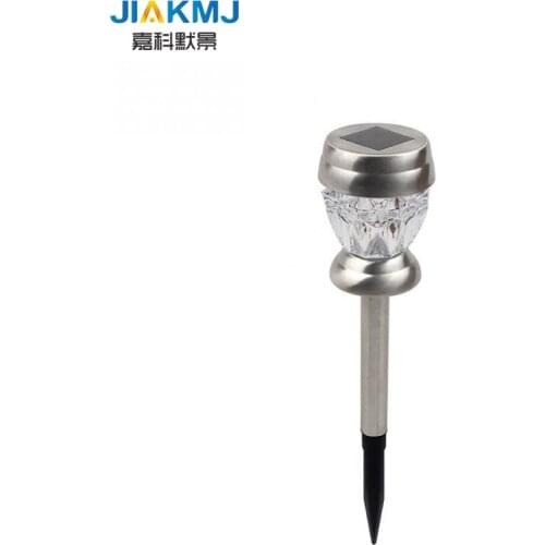 4 Pcs Outdoor Stainless Steel Solar Power 7 Color Changing LED Garden Landscape Path Pathway Lights Lawn Lamp Solar Panel Light