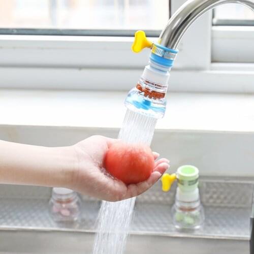360 Degree Rotatable Kitchen Filter Spray Head Tap Durable Faucet Filter Nozzle 3 Modes Adjustable Nozzle Tap Flexible Faucet