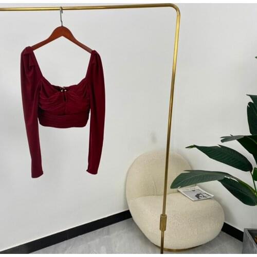 Wordeyige Burgundy Blouses