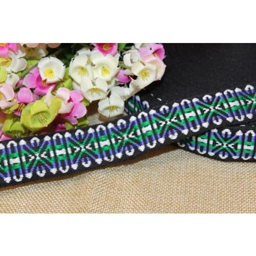 10yards/lots Woven Jacquard Ribbon 2.8cm indig pattern IS-1519