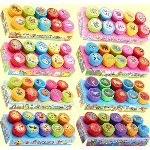 60/120PCS Self-ink Stamps Kids Party Favors Event Supplies for Birthday Gift Toys Boy Goody Bag Pinata Fillers Christmas Gift